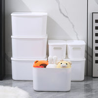 Thickened Lidded Storage Box for Snacks, Clothes, and Sundries - French Style Organizer