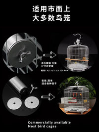 Stainless Steel Bird Perch for Parrots, Grinding Stand for Beak and Claws, Chew-Resistant Cage Accessory