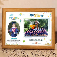 Graduation Certificate Photo Frame for Preschool, Primary, Middle, and High School Graduates, Class Souvenir Display