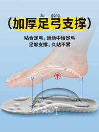 Arch Support Insoles for Men and Women - Shock Absorbing, Breathable, Pain Relief for Standing, Sports