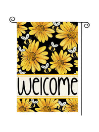 Spring Garden Flag Outdoor Yard Decoration Linen Flag