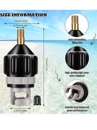 Inflatable Kayak Paddle Board Air Valve Adapter for Surfboard Dinghy Fishing Boat