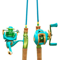Macaron Baitcasting/Spinning Fishing Rod and Reel Combo Set