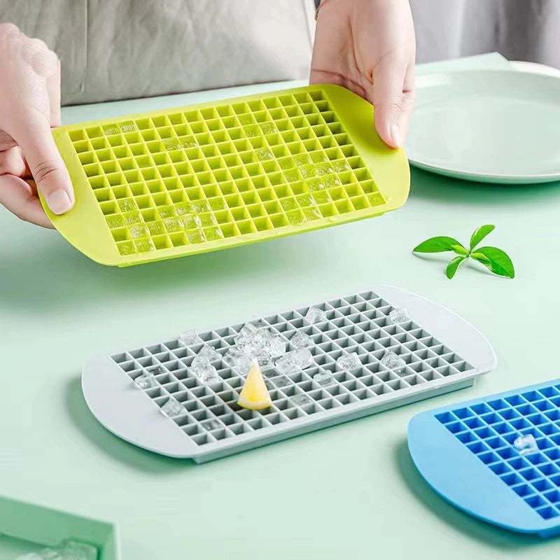 Mini 160-Grid Silicone Ice Cube Tray for Crushed Ice