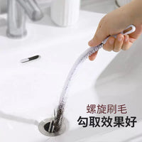 Drain Clog Remover Brush for Sinks, Tubs, and Pipes - Hair Catcher and Cleaner Tool