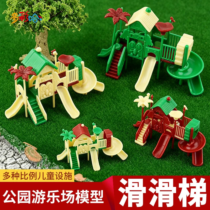 Miniature Playground Slide Model for Architectural Sand Table Micro Landscape