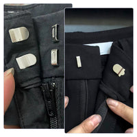 No-Sew Metal Trouser Hooks and Bar Fasteners for Skirts and Pants
