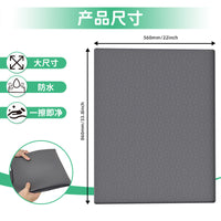 Waterproof Silicone Pet Mat for Dogs and Cats - Absorbent and Non-Slip Crate Liner