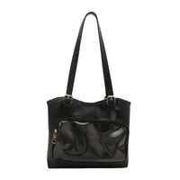 Anime-Inspired Clear Tote Bag for Women, Large Capacity Shoulder Handbag, Commuter Style