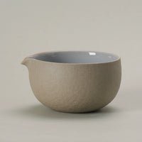 Ceramic Matcha Bowl with Spout and Whisk Stand Set for Traditional Tea Ceremony