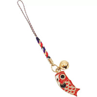 Lucky Koi Fish Charm Keychain with Bell for Phones, Bags, and USB Drives