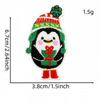 Christmas Embroidered Iron-On Patches for Clothing Repair and Decoration