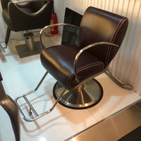 Modern Stainless Steel Hydraulic Reclining Barber Chair for Salon