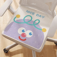 Cute Cartoon Plush Ball Seat Cushion for Office, Dining, or Students - Breathable All-Season Chair Pad