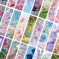 24-Pack Floral Bookmark Set for Reading, Student Rewards, and Stationery Gifts