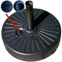 Patio Umbrella Base Water Inlet/Drain Plug/Wheels for Banana/Roman Umbrellas