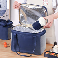 Portable Insulated Cooler Bag for Outdoor Camping and Car Travel, Food Delivery Thermal Bag