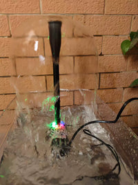 Mini Submersible Water Pump with Mushroom Fountain Head for Pet Water Features & Garden Decor