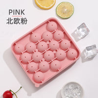 Spherical Ice Cube Mold with Lid, Food-Grade Silicone Ice Ball Maker for Home Use