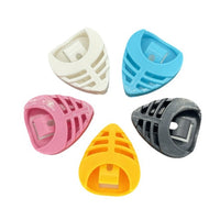 Guitar Pick Holder Case Adhesive Heart-shaped Colorful Pick Box for Musical Instrument Accessories
