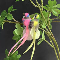 Artificial Feathered Bird Ornaments for Garden & Home Decor