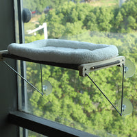 Cat Window Perch Hammock with Suction Cups for Balcony Viewing - Swing Style Cat Bed
