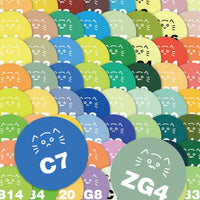 295-Color Cat Perler Bead Sticker Set for Easy Identification