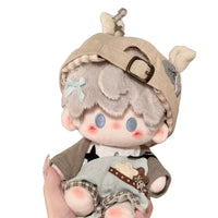 20cm Cotton Doll Clothes Set - Rebellious Bear Outfit for Standing Plush Figures