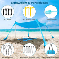 Lycra Beach Tent Sunshade Canopy for Outdoor Camping Fishing Picnic