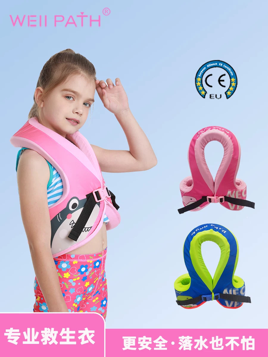 Wellpath Kids' Professional Buoyancy Swim Vest for Boys and Girls, Non-Inflatable Life Jacket