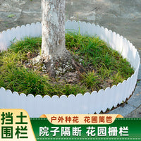 Garden Border Fence Plastic Edging for Flower Beds Vegetable Patches and Yard Landscaping