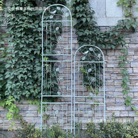 Iron Art Tortoise Moon Rose Clematis Climbing Trellis for Garden Wall Fence Outdoor Plants