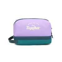 Travel Toiletry Bag with Wet and Dry Compartments, Large Capacity Waterproof Cosmetic Organizer for Men and Women