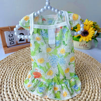 Pet Dog Cat Breathable Summer Sling Dress for Small Medium Large Breeds