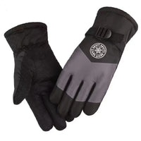 Men's Winter Warm Windproof Cycling Touchscreen Gloves with Fleece Lining