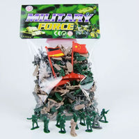 1:72 Scale Plastic Army Men Figures, 200-Piece Set for Sand Table Military Dioramas