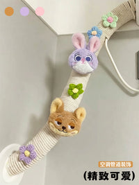 Decorative Rope Wrap Kit for Pipes with Ornaments