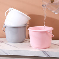 Small Thickened Plastic Bucket with Handle for Home, Gardening, Art, and Toy Storage