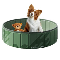Foldable PVC Pet Swimming Pool for Dogs and Other Animals - Portable Outdoor Bathing Tub