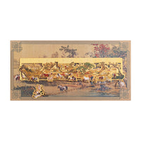 Vintage Chinese Painting Metal Bookmark Hollow Reading Clip with Tassel for Journals and Gifts