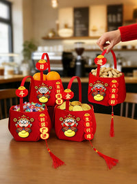 Decorative Opening Ceremony Mini Basket Ornament for Store Anniversaries and Events