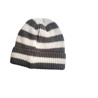 Winter Striped Fleece Lined Knit Balaclava Hat for Cycling and Warmth