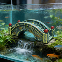 Chinese Retro Miniature Stone Arch Bridge Ornament for Micro Landscape Planter Decor