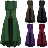 Medieval Renaissance Women's Long Dress for Cosplay and Halloween