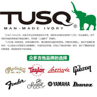 TUSQ Artificial Ivory Folk Classical Guitar Bridge Saddle Nut Pins