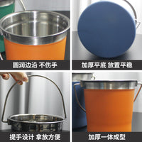 Stainless Steel Ice Bucket with Handles, Portable for Bar, Outdoor, Camping, Beer