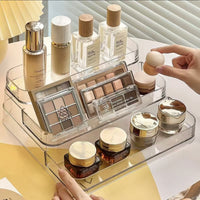 Acrylic 3-Tier Perfume Organizer Display Stand for Small Samples and Cosmetics