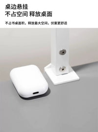 Fuqi Desktop Storage Shelf Double-Layer Iron Art Organizer for Dormitory Bedroom Desk No-Drill Clamp-On Magnetic Pegboard