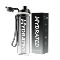 Gradient Frosted 1000ml Water Bottle with Pop-up Lid for Outdoor Fitness