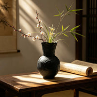 Jingdezhen Wabi-Sabi Ceramic Vase for Home Decor